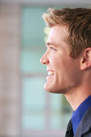man smiling