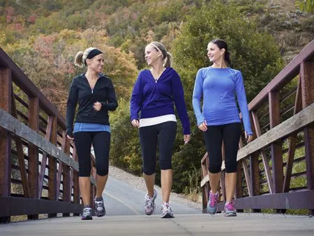active women walking